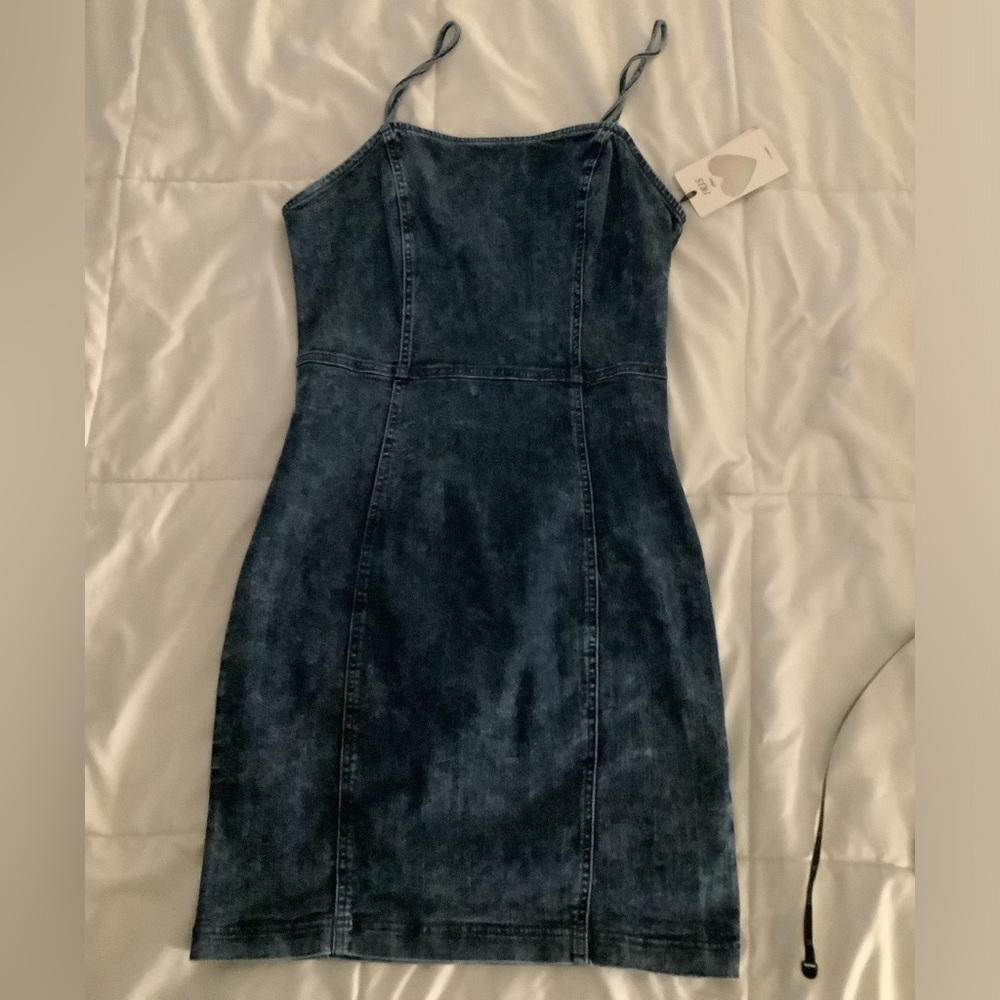 NWT Denim Bodycon Mini Dress